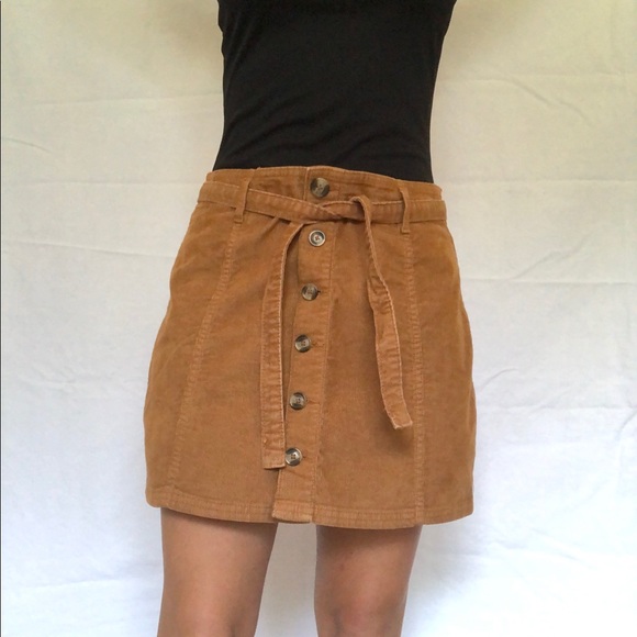 American Eagle Outfitters Dresses & Skirts - never worn AE High-Waisted Corduroy A-Line Skirt